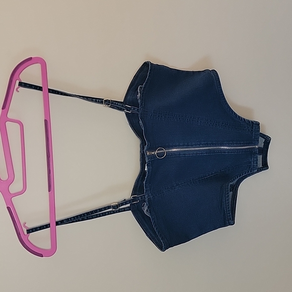 Denim Bustier Style Top - Picture 5 of 10